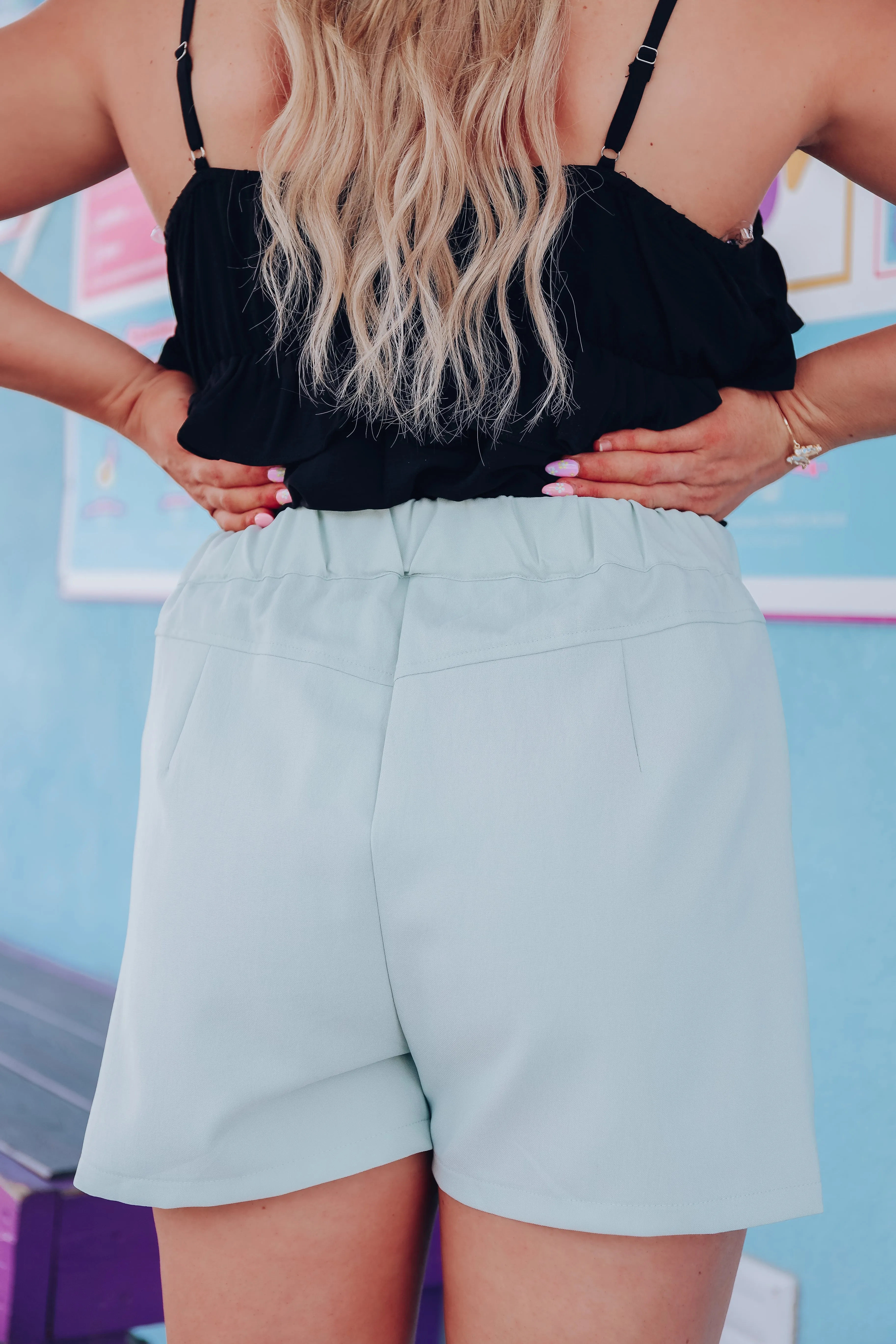 Ozzy Dress Shorts - Mint