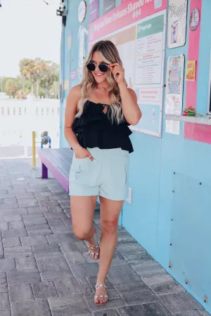 Ozzy Dress Shorts - Mint