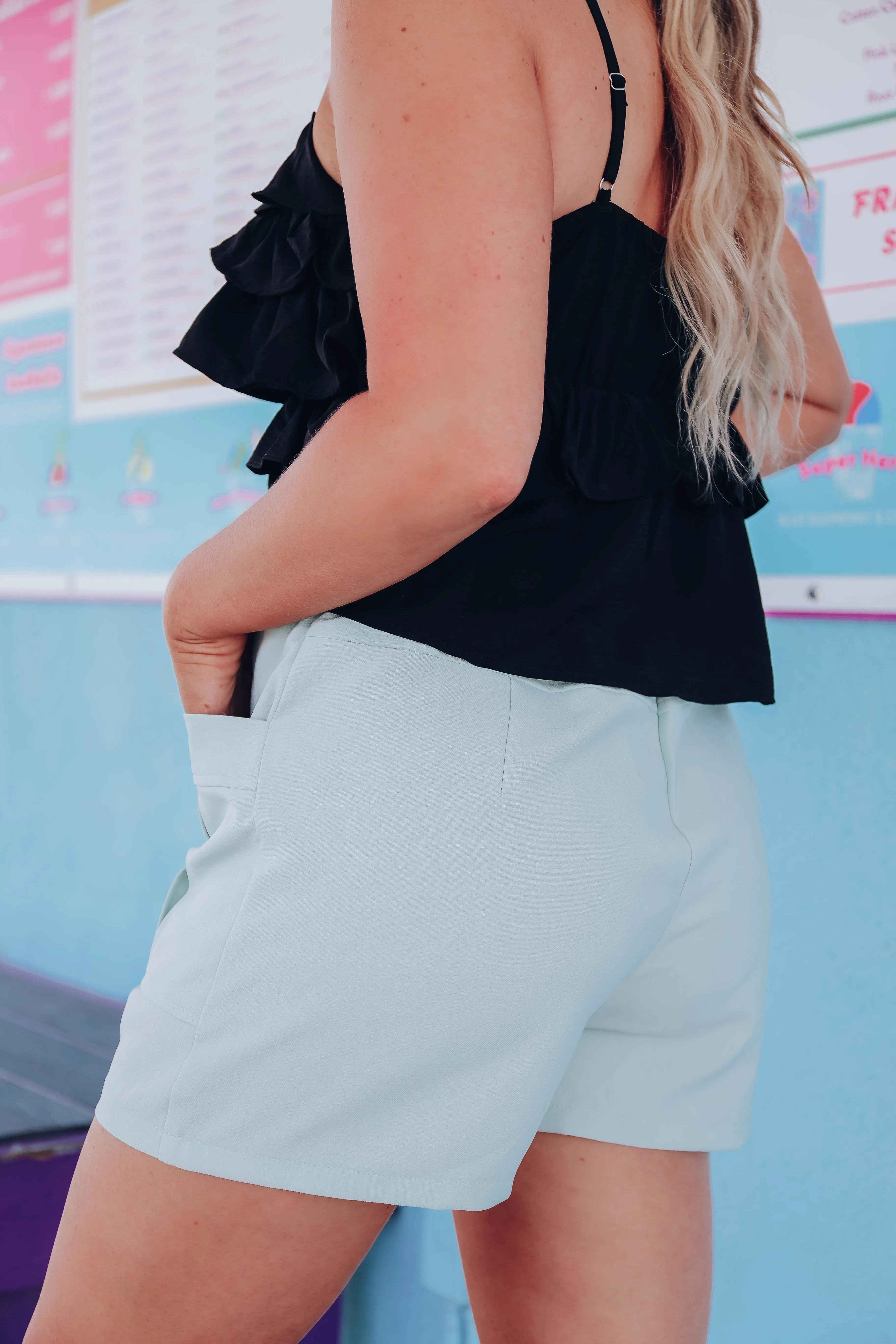 Ozzy Dress Shorts - Mint