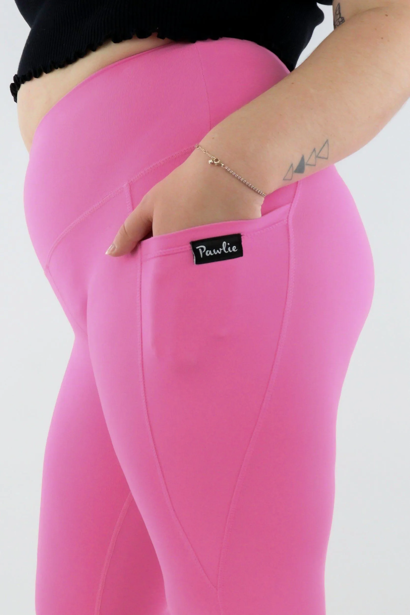 Pink - Hybrid 2.0 - Leg Pockets - Full Leggings