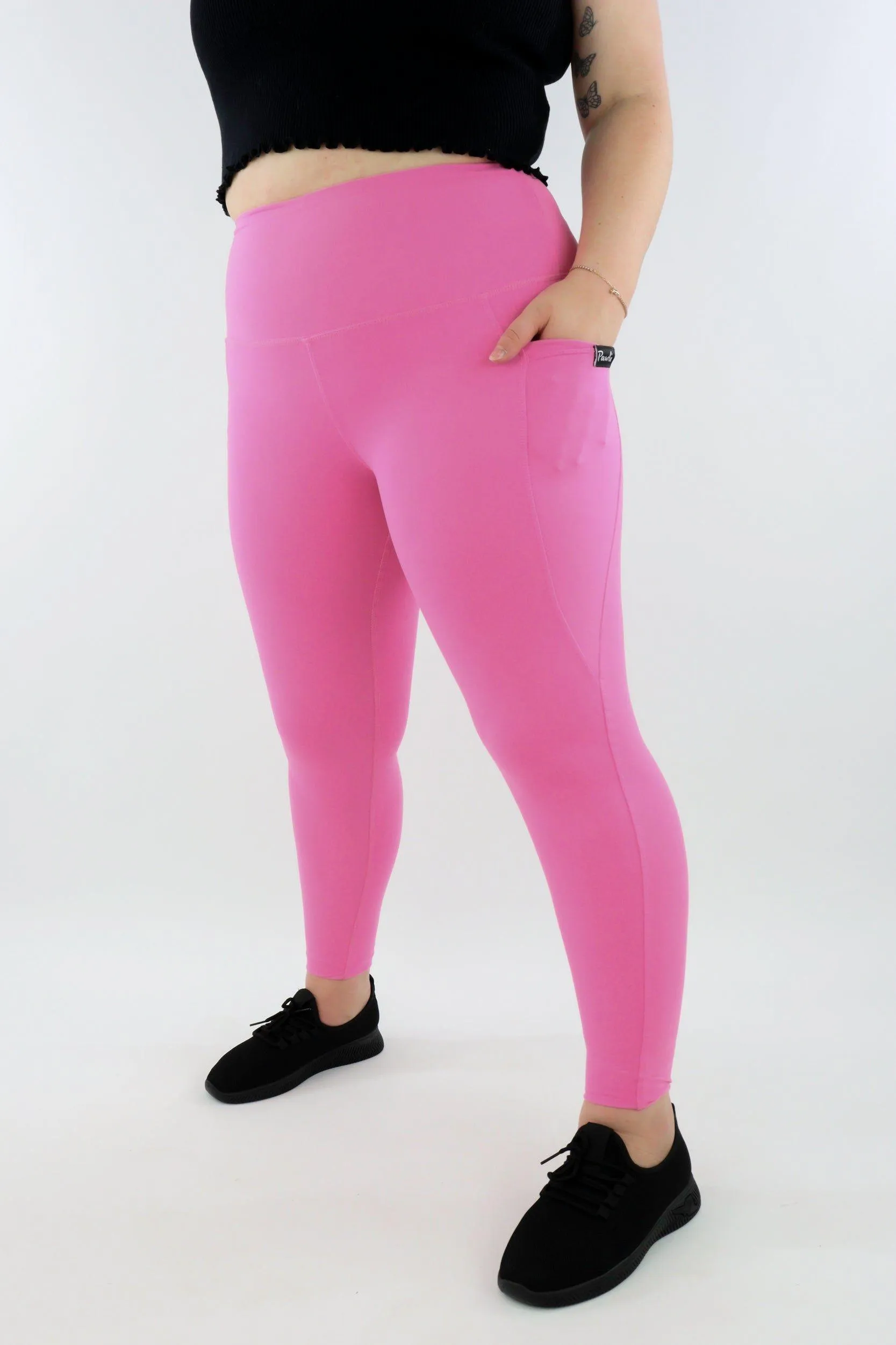 Pink - Hybrid 2.0 - Leg Pockets - Full Leggings