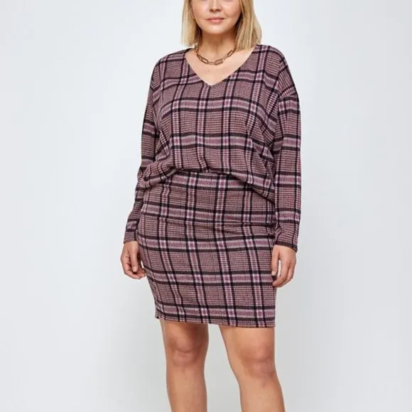 Plaid Skirt Set