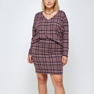 Plaid Skirt Set