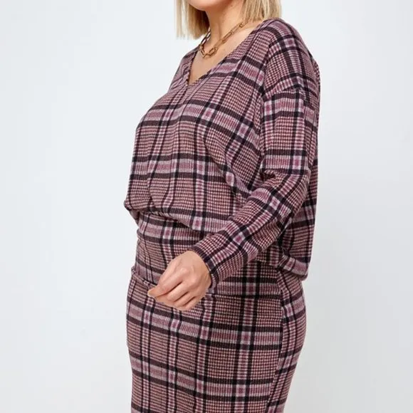 Plaid Skirt Set