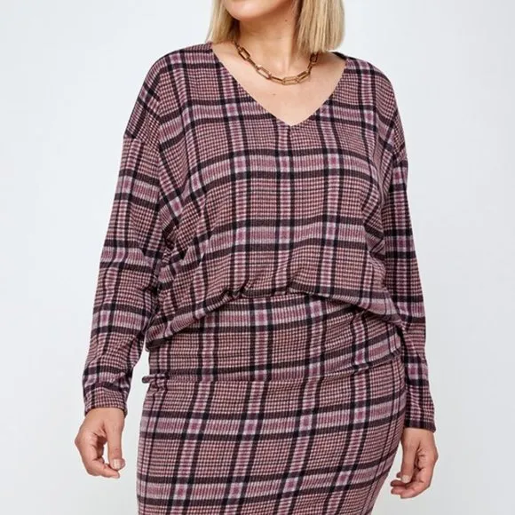 Plaid Skirt Set