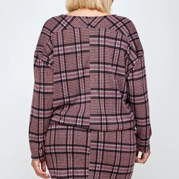 Plaid Skirt Set