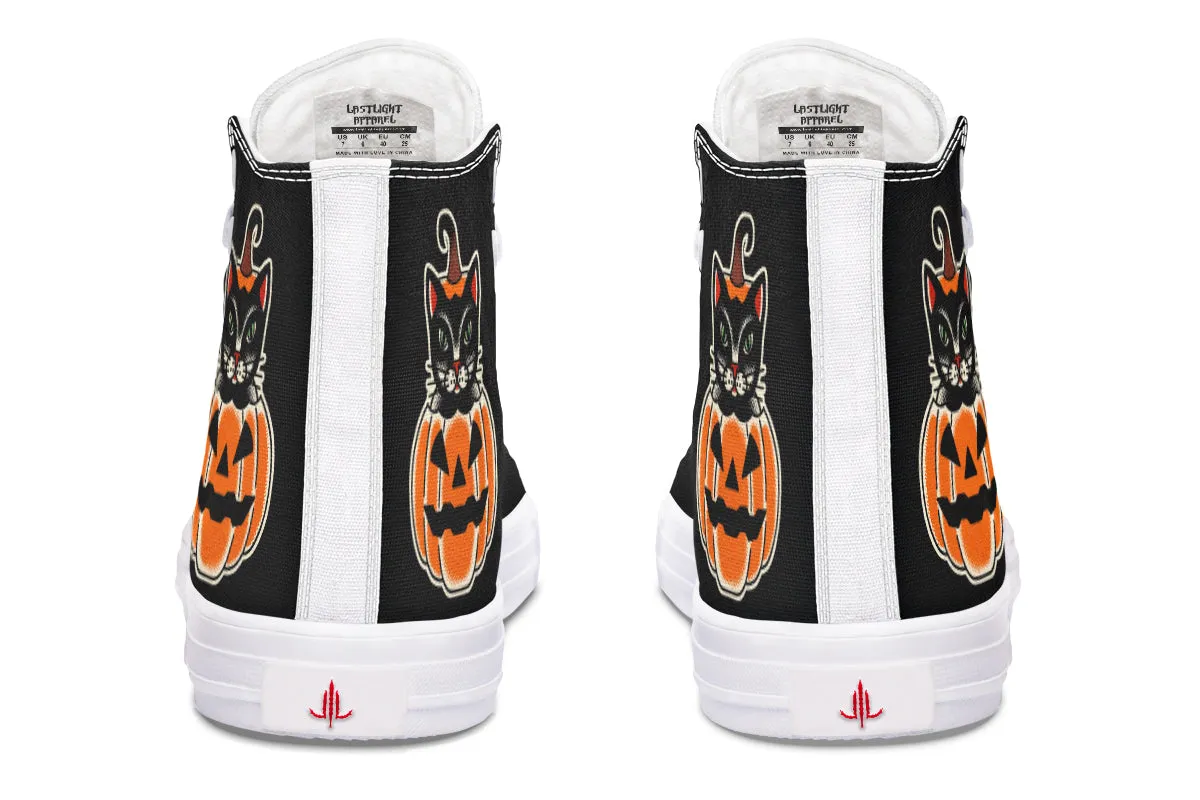 Pumpkin Cat High Tops