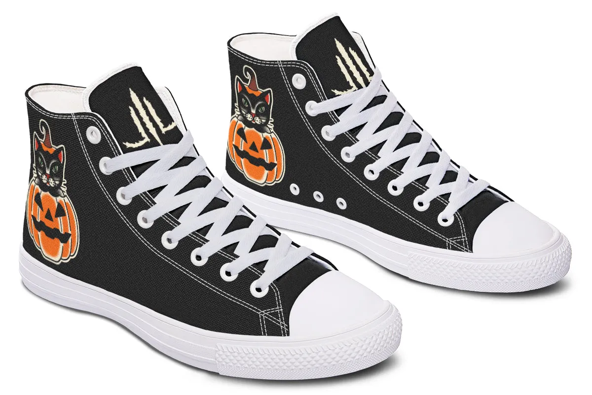Pumpkin Cat High Tops
