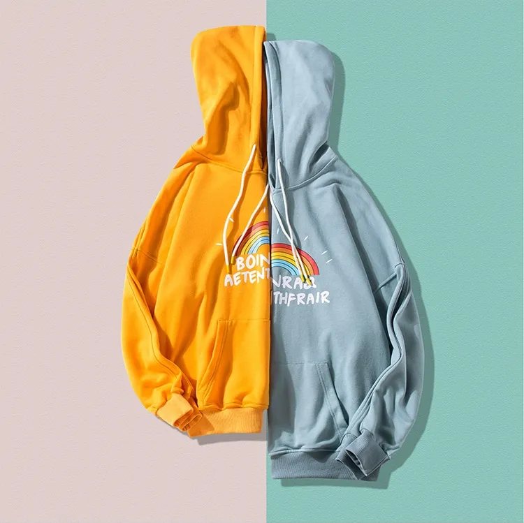 "BOINRAQ" SWEATSHIRT HOODIE À CAPUCHE JAUNE - URB1™