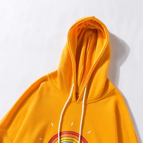 "BOINRAQ" SWEATSHIRT HOODIE À CAPUCHE JAUNE - URB1™