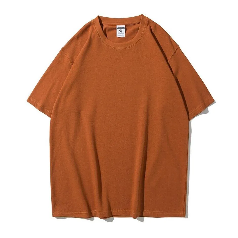 "ESSENTIAL" T-SHIRT BASIQUE UNI GRIS FONCÉ STREETWEAR - URB1™