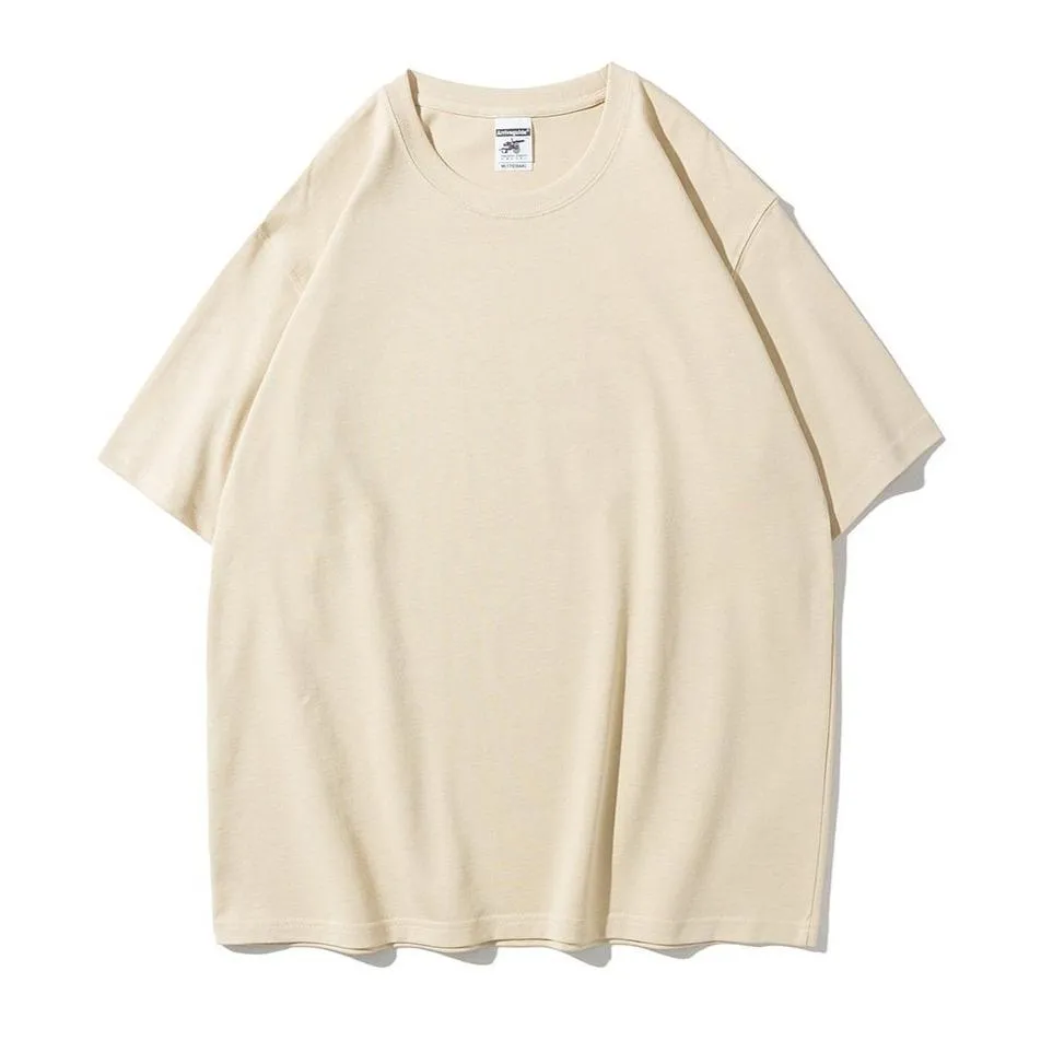 "ESSENTIAL" T-SHIRT BASIQUE UNI GRIS FONCÉ STREETWEAR - URB1™