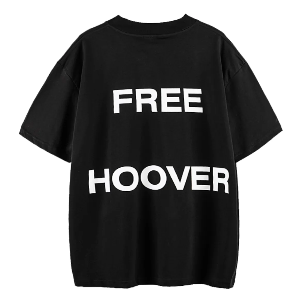"FREE HOOVER" T-shirt Oversize Coupe large Noir - URB1™