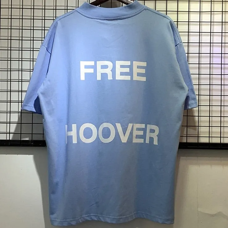 "FREE HOOVER" T-shirt Oversize Coupe large Noir - URB1™