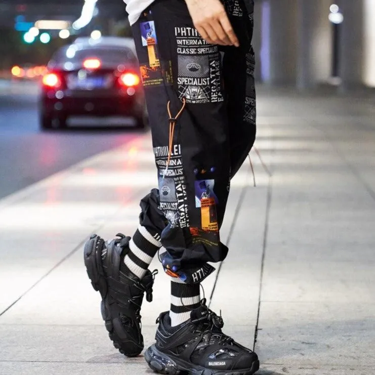 "PATROLLER" PANTALON CARGO BLANC STREETWEAR - URB1™