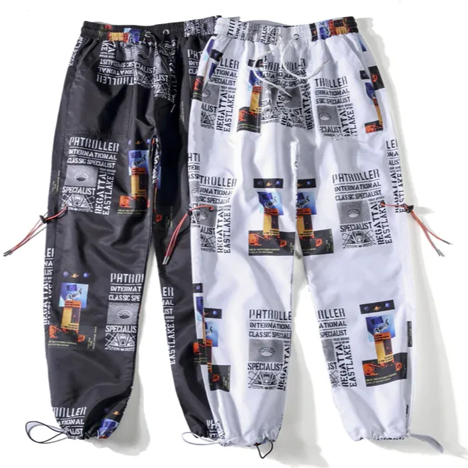 "PATROLLER" PANTALON CARGO BLANC STREETWEAR - URB1™