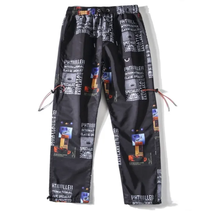 "PATROLLER" PANTALON CARGO BLANC STREETWEAR - URB1™
