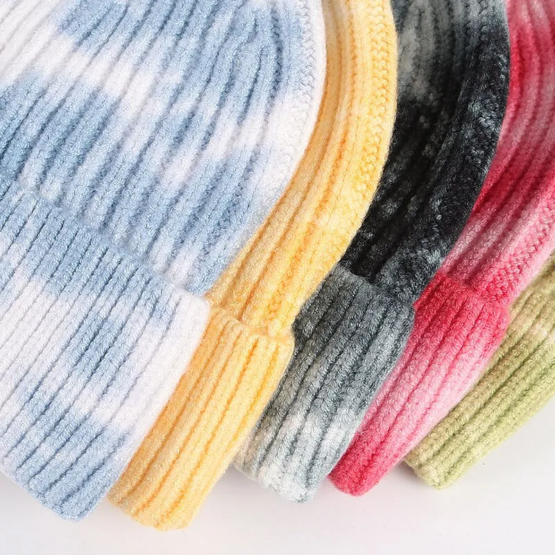 "TIE AND DYE" Bonnet Vert streetwear - URB1™
