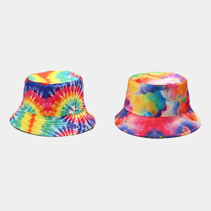 "TIE AND DYE" Chapeau Bob Imprimé Rose Délavé - URB1™
