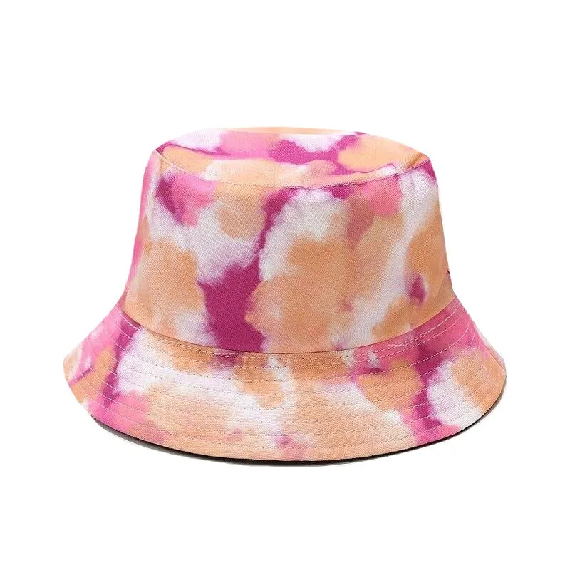 "TIE AND DYE" Chapeau Bob Imprimé Rose Délavé - URB1™