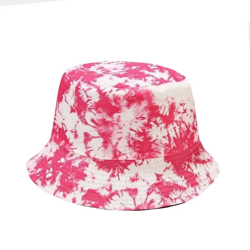 "TIE AND DYE" Chapeau Bob Imprimé Rose Délavé - URB1™