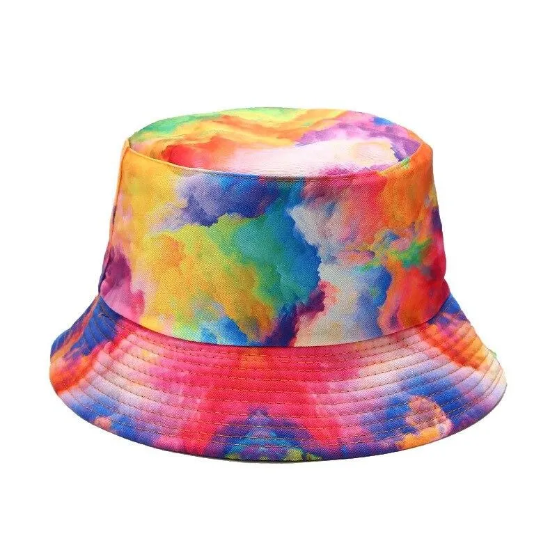 "TIE AND DYE" Chapeau Bob Imprimé Rose Délavé - URB1™