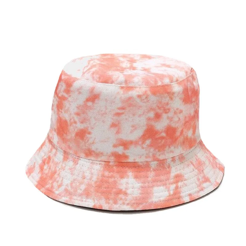 "TIE AND DYE" Chapeau Bob Imprimé Rose Délavé - URB1™