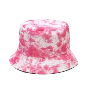 "TIE AND DYE" Chapeau Bob Imprimé Rose Délavé - URB1™