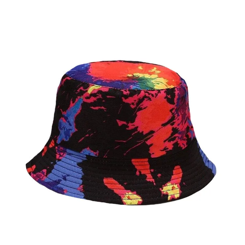"TIE AND DYE" Chapeau Bob Imprimé Rose Délavé - URB1™