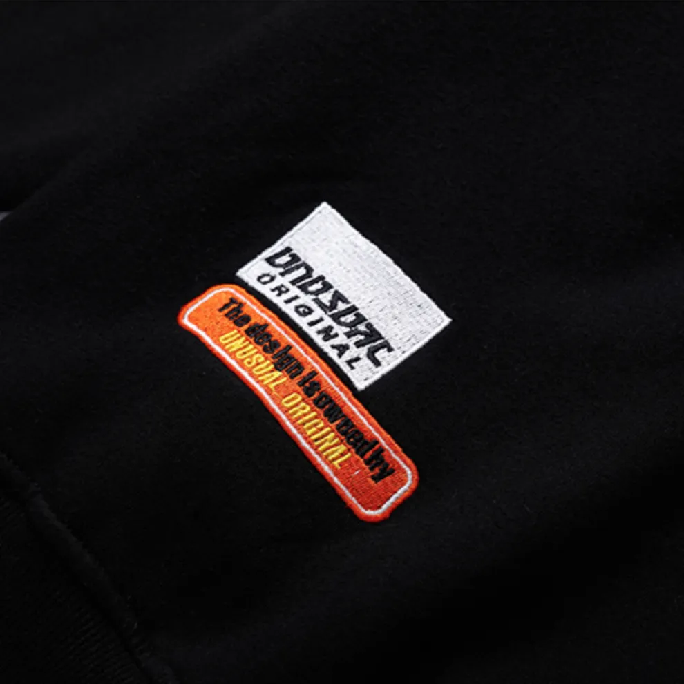"US" Sweat-shirt Hoodie à capuche noir - URB1™