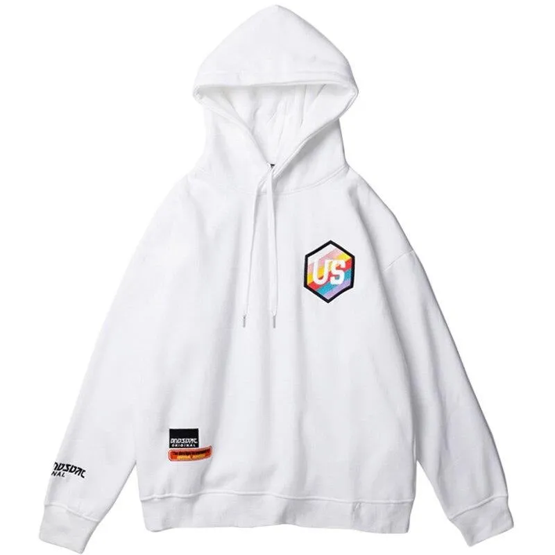 "US" Sweat-shirt Hoodie à capuche noir - URB1™