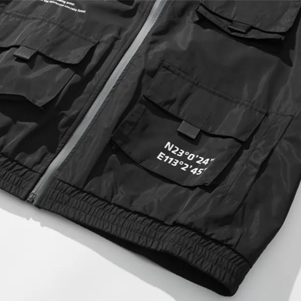 "X.G.X.F" Veste Coupe Vent Blanc Streetwear - URB1™
