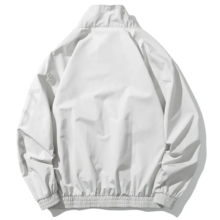 "X.G.X.F" Veste Coupe Vent Blanc Streetwear - URB1™