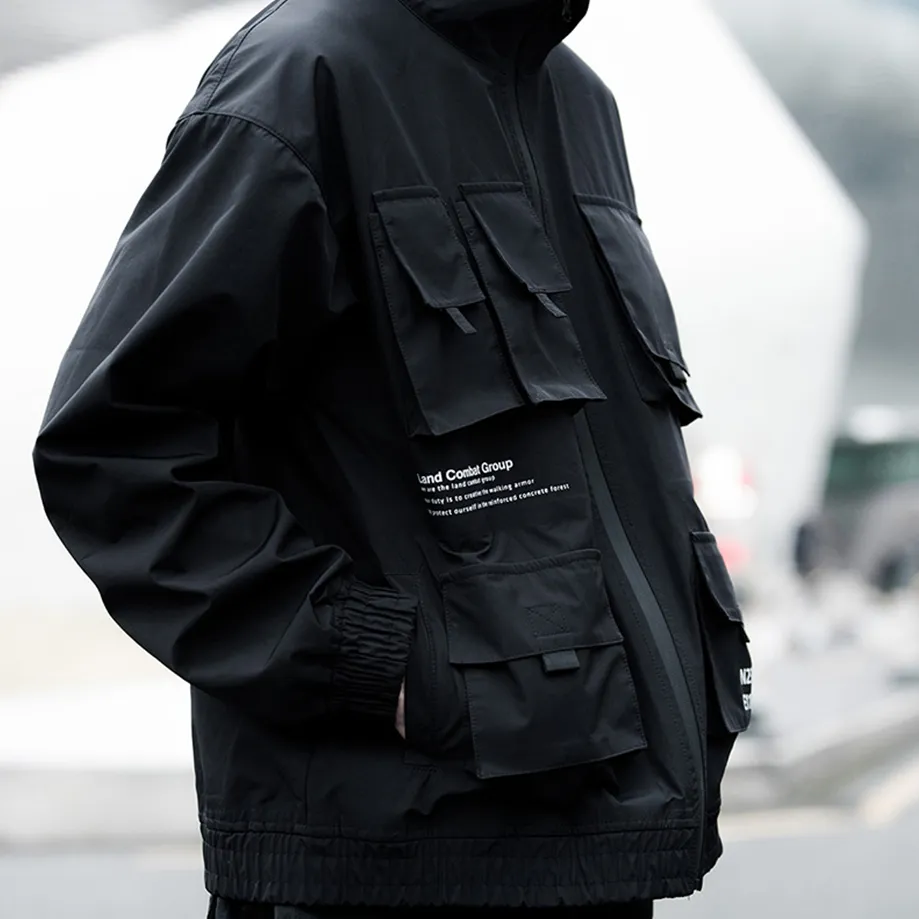 "X.G.X.F" Veste Coupe Vent Blanc Streetwear - URB1™