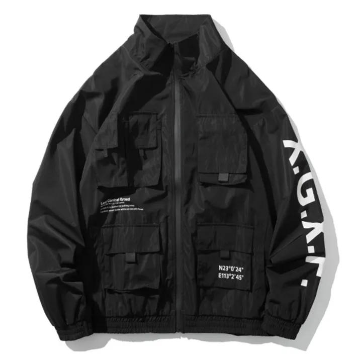 "X.G.X.F" Veste Coupe Vent Blanc Streetwear - URB1™