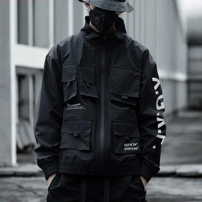 "X.G.X.F" Veste Coupe Vent Blanc Streetwear - URB1™