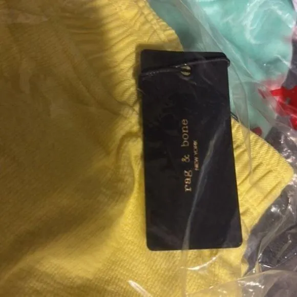 rag &amp; bone Mckenna Shorts Bright Yellow M
