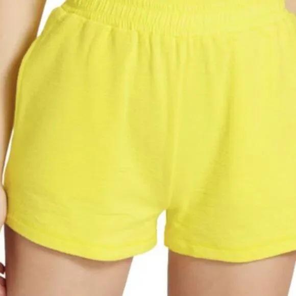 rag &amp; bone Mckenna Shorts Bright Yellow M