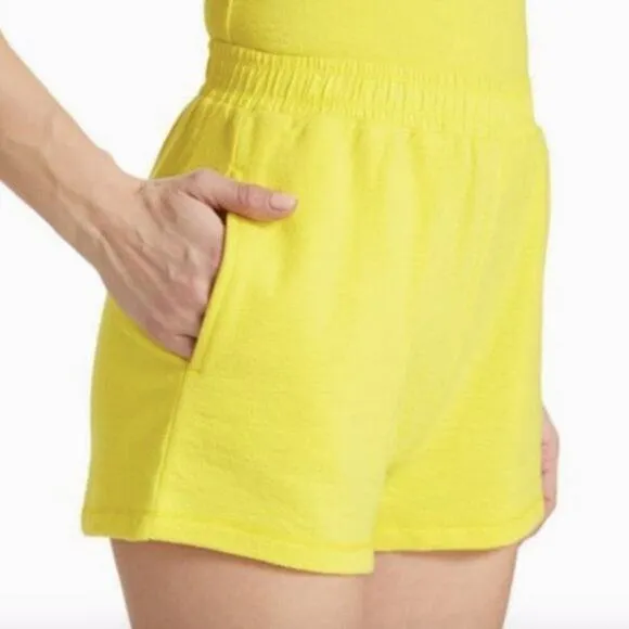 rag &amp; bone Mckenna Shorts Bright Yellow M