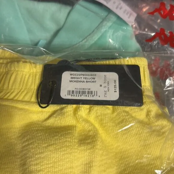 rag &amp; bone Mckenna Shorts Bright Yellow M