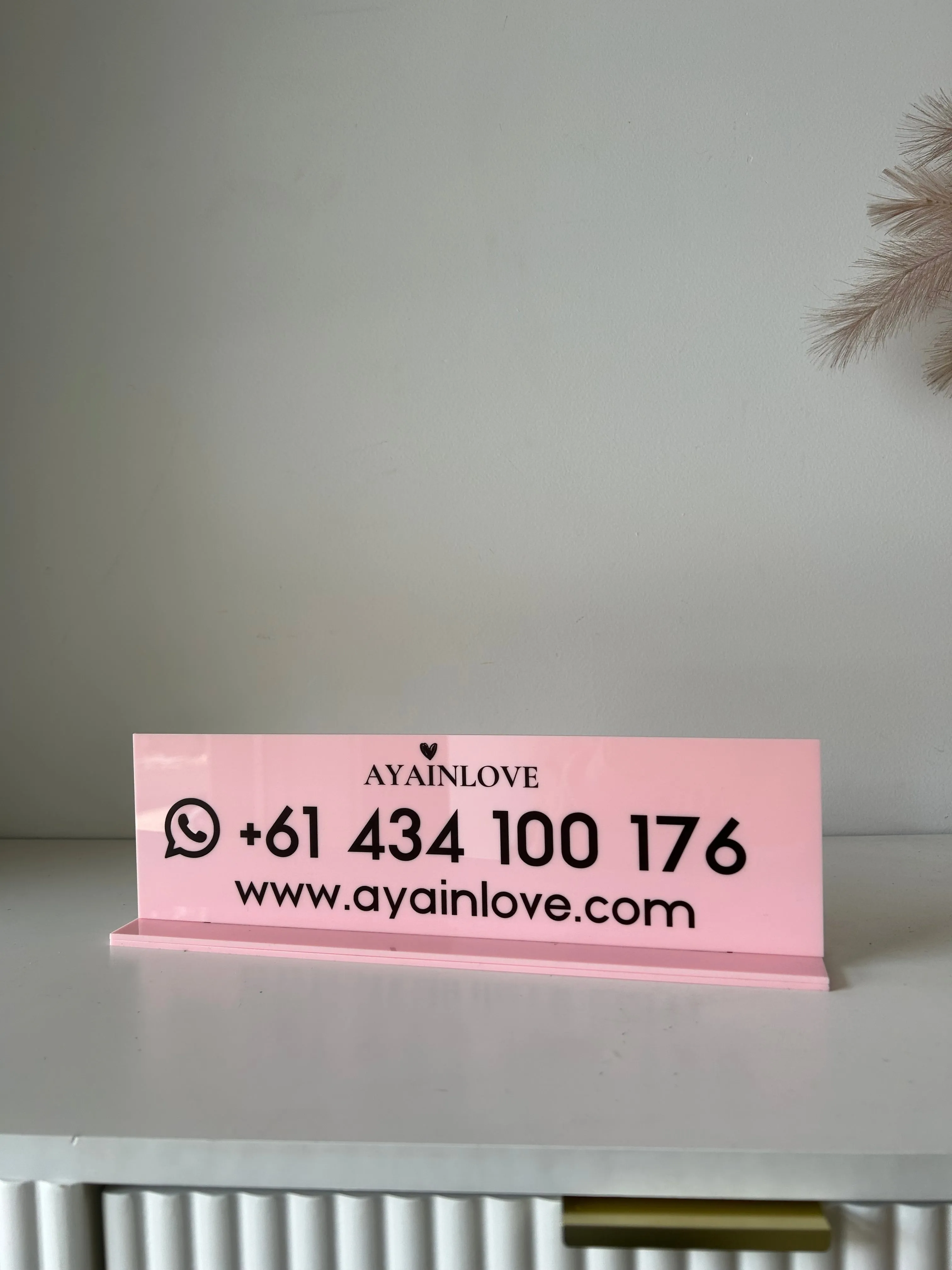 Rectangle Business Sign - Printed (logo)
