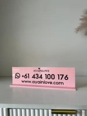 Rectangle Business Sign - Printed (logo)
