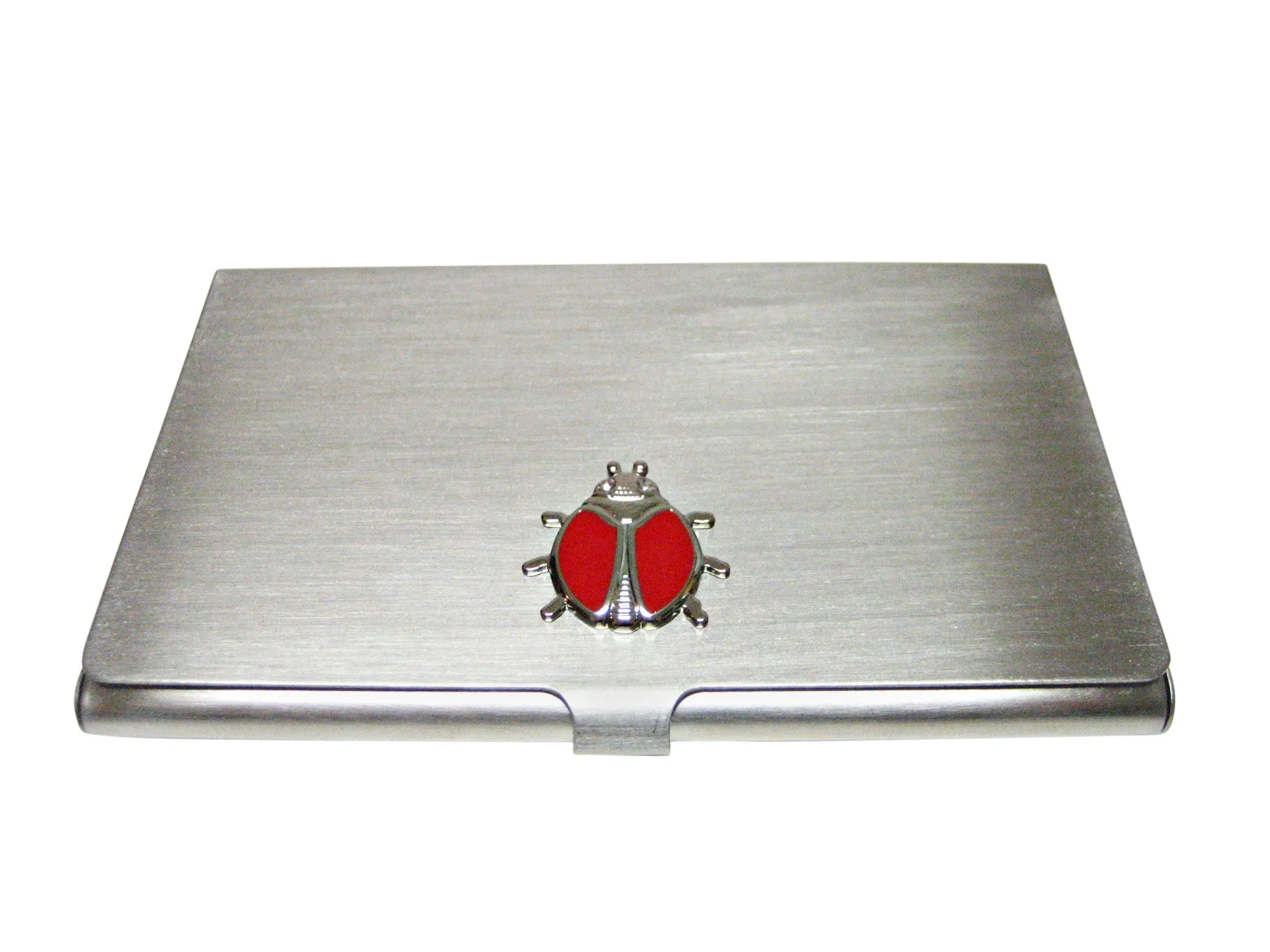 Red Bug Insect Business Card Holder