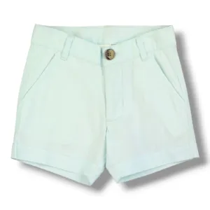 RuffleButts | Chino Shorts | Mint