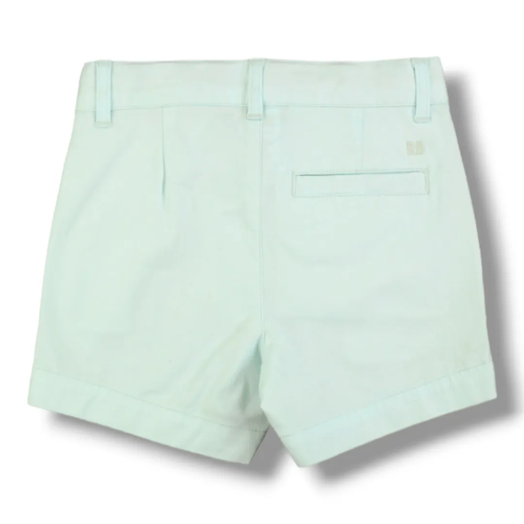 RuffleButts | Chino Shorts | Mint