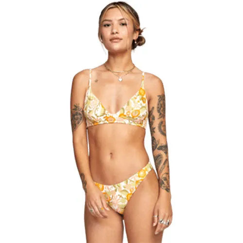 RVCA Avant Gardner High Tri Bikini Tops
