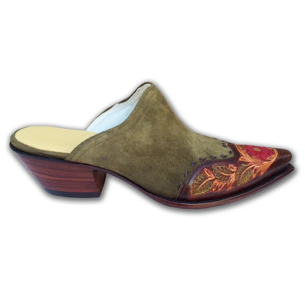 Saddle Floral Mule
