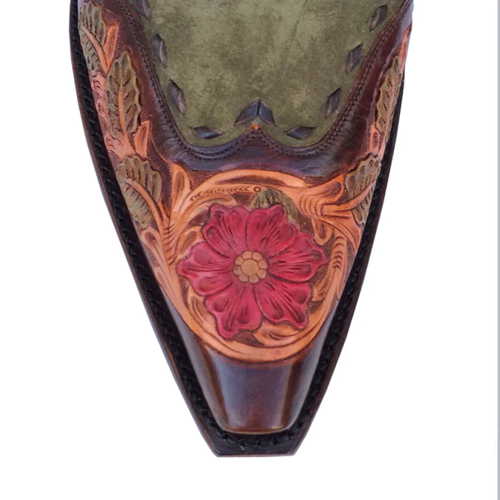 Saddle Floral Mule