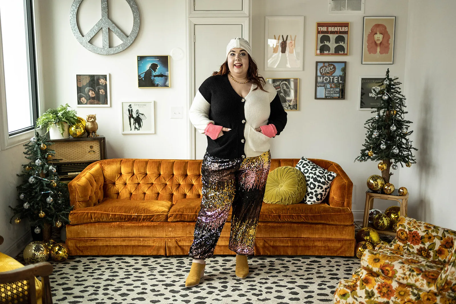 scarlett joggers in sequin