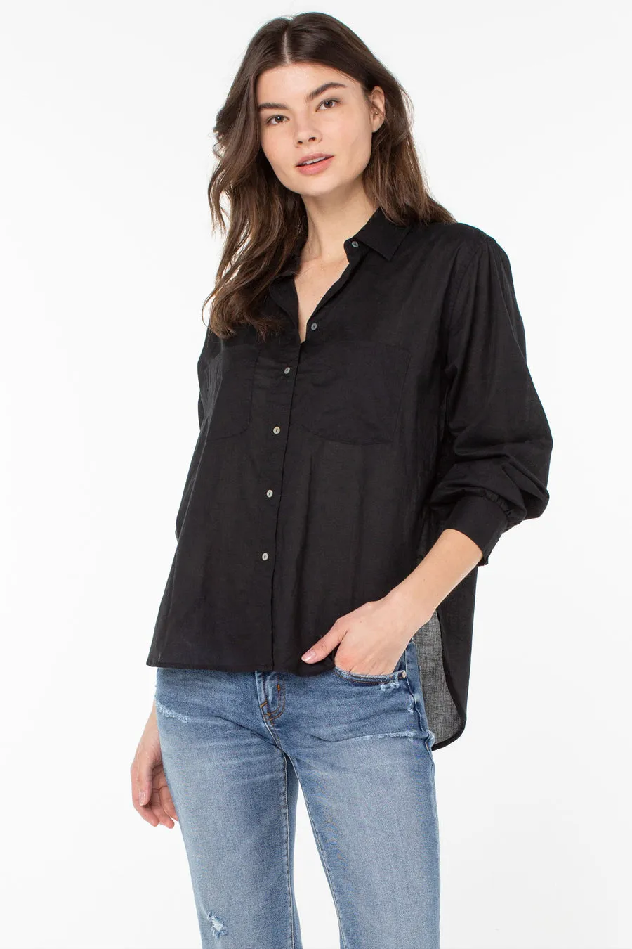 Serra Button Up Long Sleeve Shirt